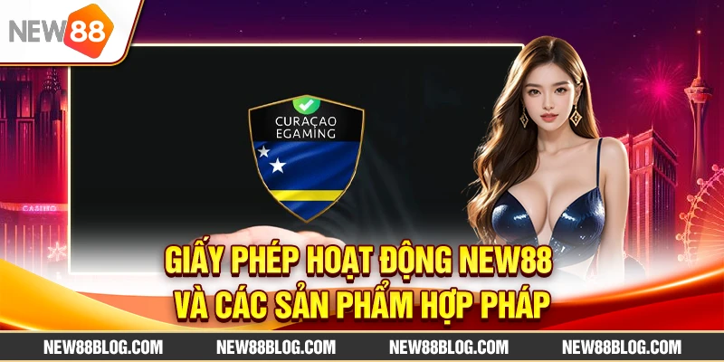 Giấy phép hoạt động NEW88 và các sản phẩm hợp pháp