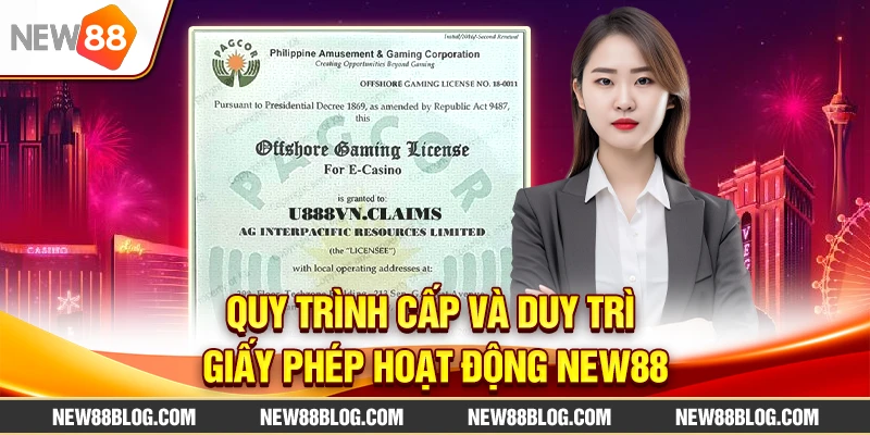 Quy trình cấp và duy trì giấy phép hoạt động NEW88